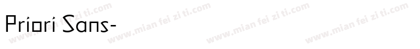 Priori Sans字体转换